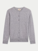 Timeless Cashmere Crewneck Cardigan High Rise - Gobi Cashmere