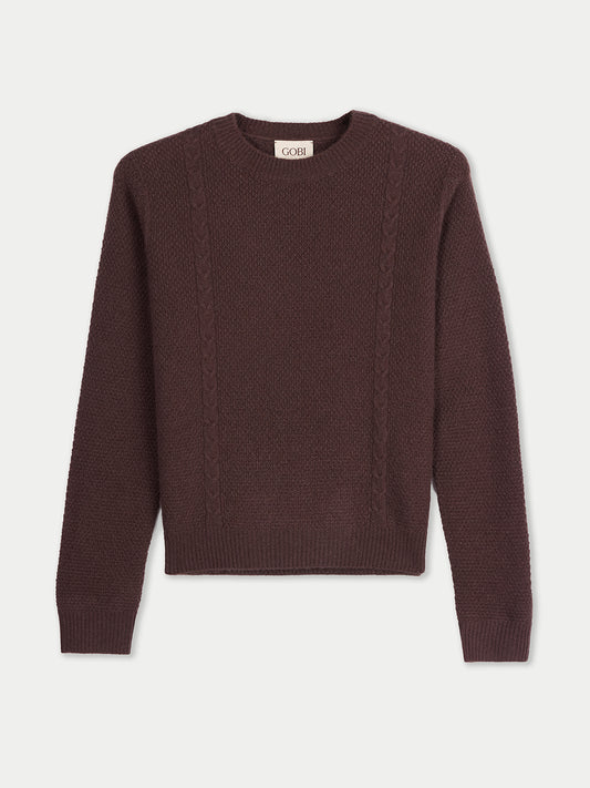 Cropped Crewneck Cashmere Jumper