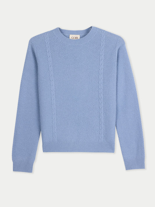 Cropped Crewneck Cashmere Jumper