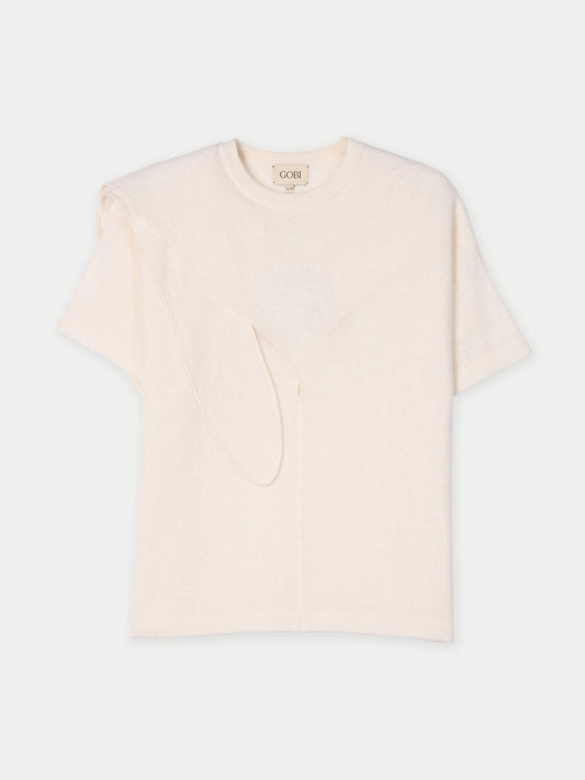 Bow-Tie Cashmere T-shirt