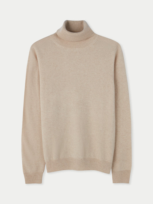 Organic Colour Essential Cashmere Turtleneck Sweater
