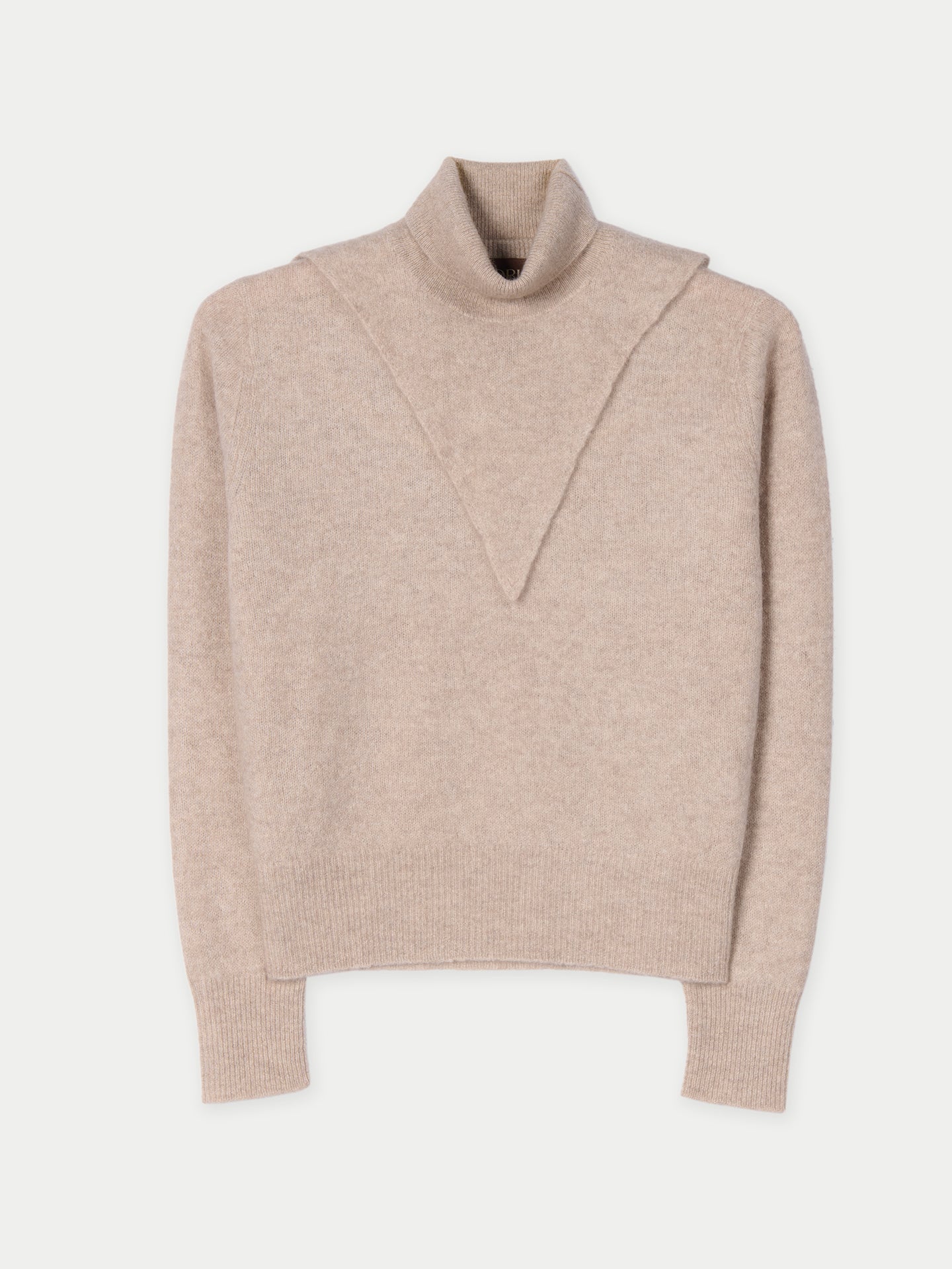 Dual-Collar Cashmere Jumper