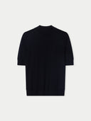 Cashmere Silk Shirt with High Neck Black - Gobi Cashmere