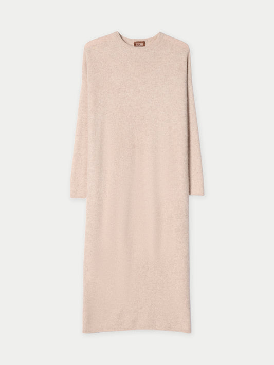 Organic Colour Long Cashmere Jumper Dress