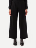 Wide-Leg Cashmere Trousers Black - Gobi Cashmere #color_black