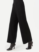 Wide-Leg Cashmere Trousers Black - Gobi Cashmere