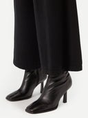 Wide-Leg Cashmere Trousers Black - Gobi Cashmere