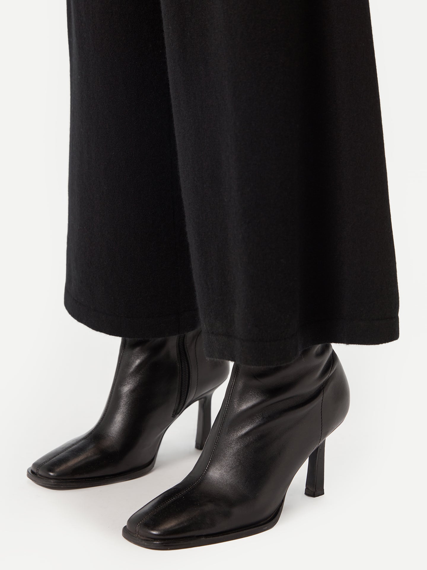 Wide-Leg Cashmere Trousers