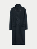 Navy blue coat on a light gray background #color_black