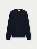 Essential Crewneck Cashmere Jumper Total Eclipse - Gobi Cashmere #color_total-eclipse
