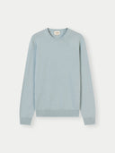Essential Crewneck Cashmere Jumper Cloud Blue - Gobi Cashmere #color_cloud-blue