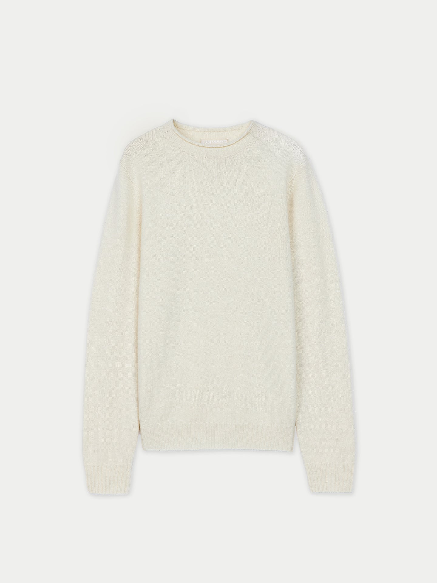 Organic Colour Rolled Neck Cashmere Sweater