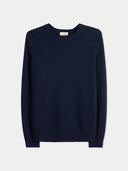 Men's Ribbed Cashmere Jumper | GOBI UK #color_navy-blazer