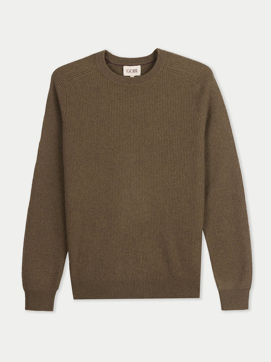 Men's Ribbed Cashmere Jumper