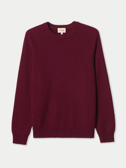 Men's Ribbed Cashmere Jumper