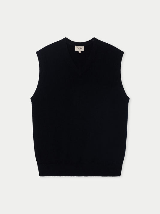 Essential V-Neck Cashmere Vest