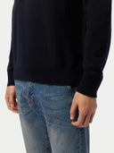 Timeless Turtleneck Cashmere Jumper Navy Blazer - Gobi Cashmere