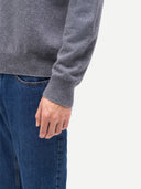 Timeless Mock Neck Cashmere Jumper Dim Gray - Gobi Cashmere