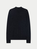 Timeless Mock Neck Cashmere Jumper Charcoal - Gobi Cashmere