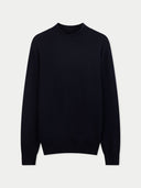 Timeless Mock Neck Cashmere Jumper Navy Blazer - Gobi Cashmere