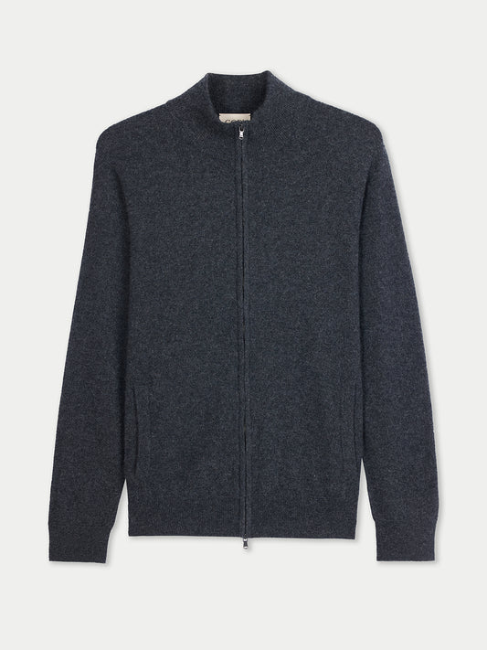 Timeless Full-Zip Cashmere Cardigan