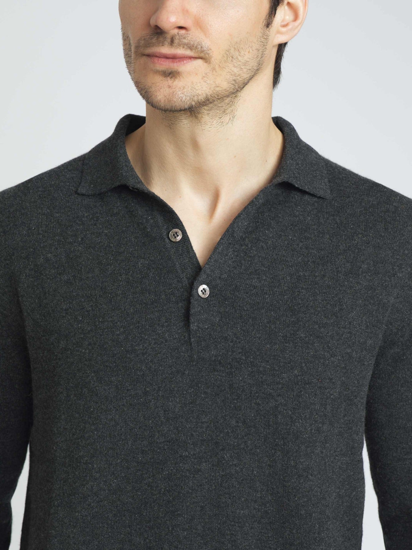Essential Cashmere Polo Jumper