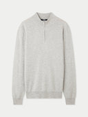 Men's Cashmere Half Zip Sweater Dawn Blue - Gobi Cashmere #color_dawn-blue