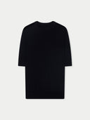 Silk Cashmere T-Shirt Black - Gobi Cashmere