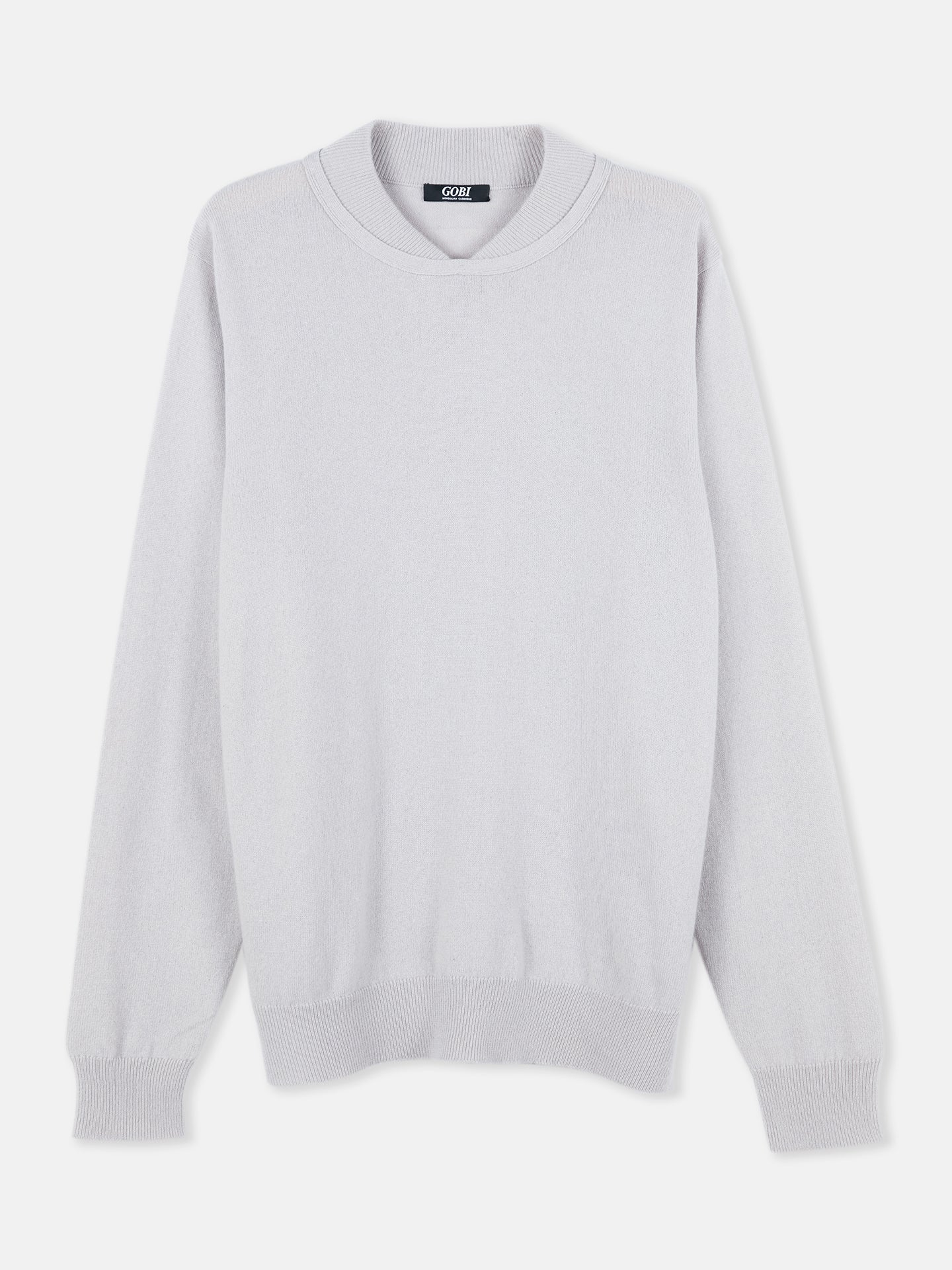 Men's Top Quality Double-Neckline Cashmere Jumper Orchid Ice