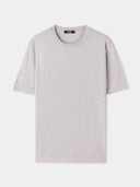 Men’s Cotton-Silk Cashmere T-Shirt in Wind Chime | GOBI UK #color_wind-chime