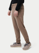Organic Colour Men's Cashmere Jogger Taupe - Gobi Cashmere