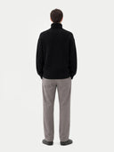 Men's Cashmere Turtleneck Black - Gobi Cashmere