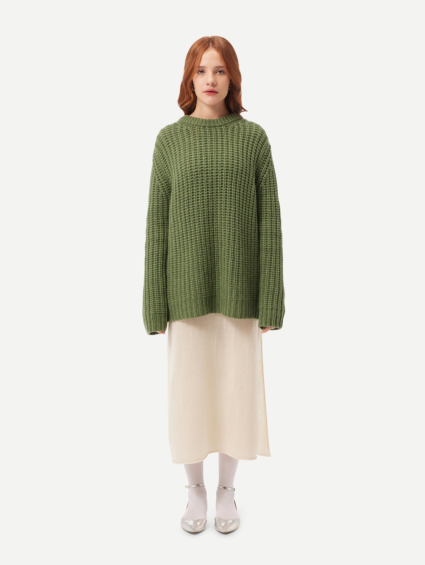 Regenerative-Cashmere Crewneck Sweater