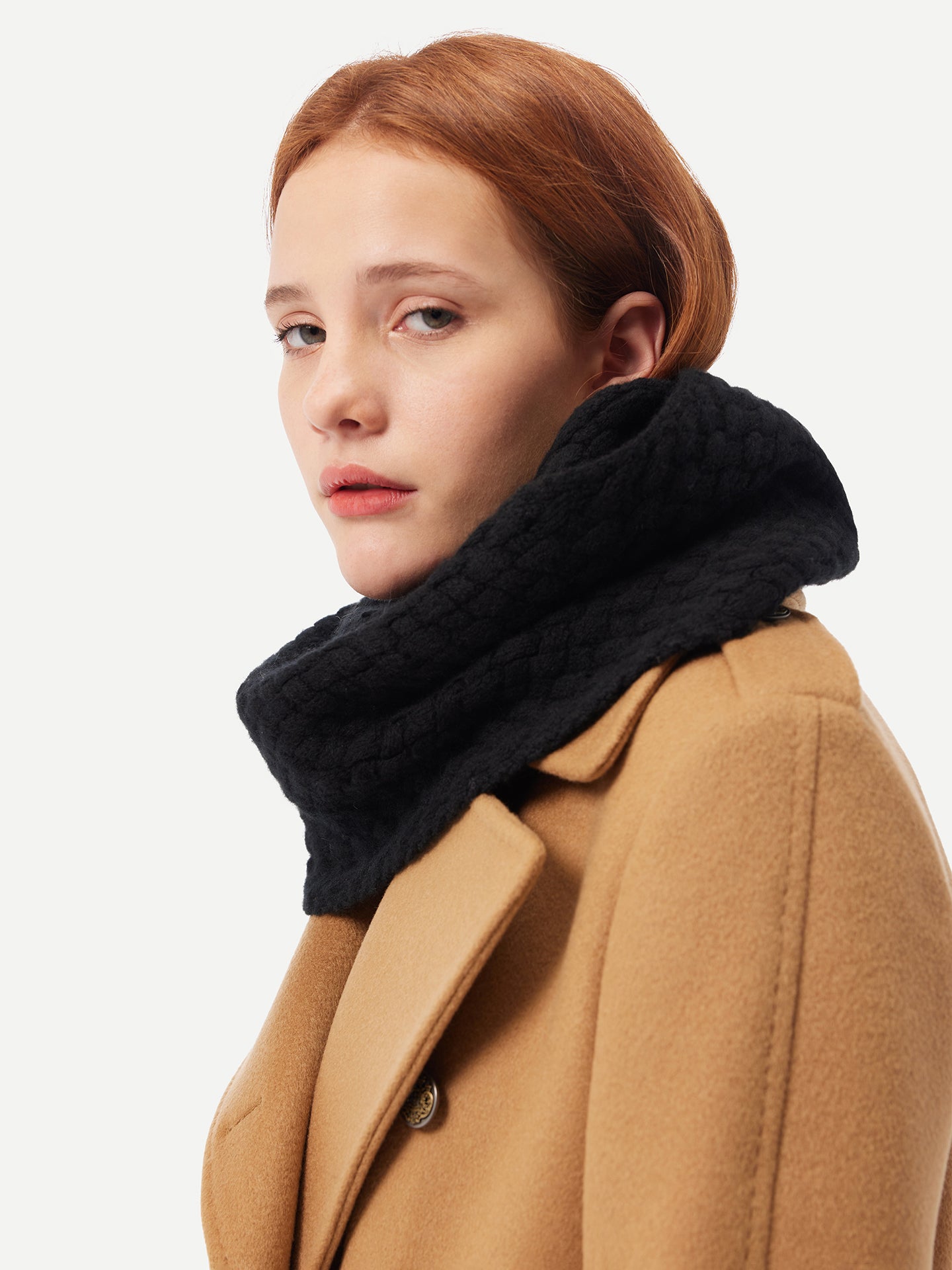 GOBI Cashmere - Cashmere Snood Black - Circular Fashion