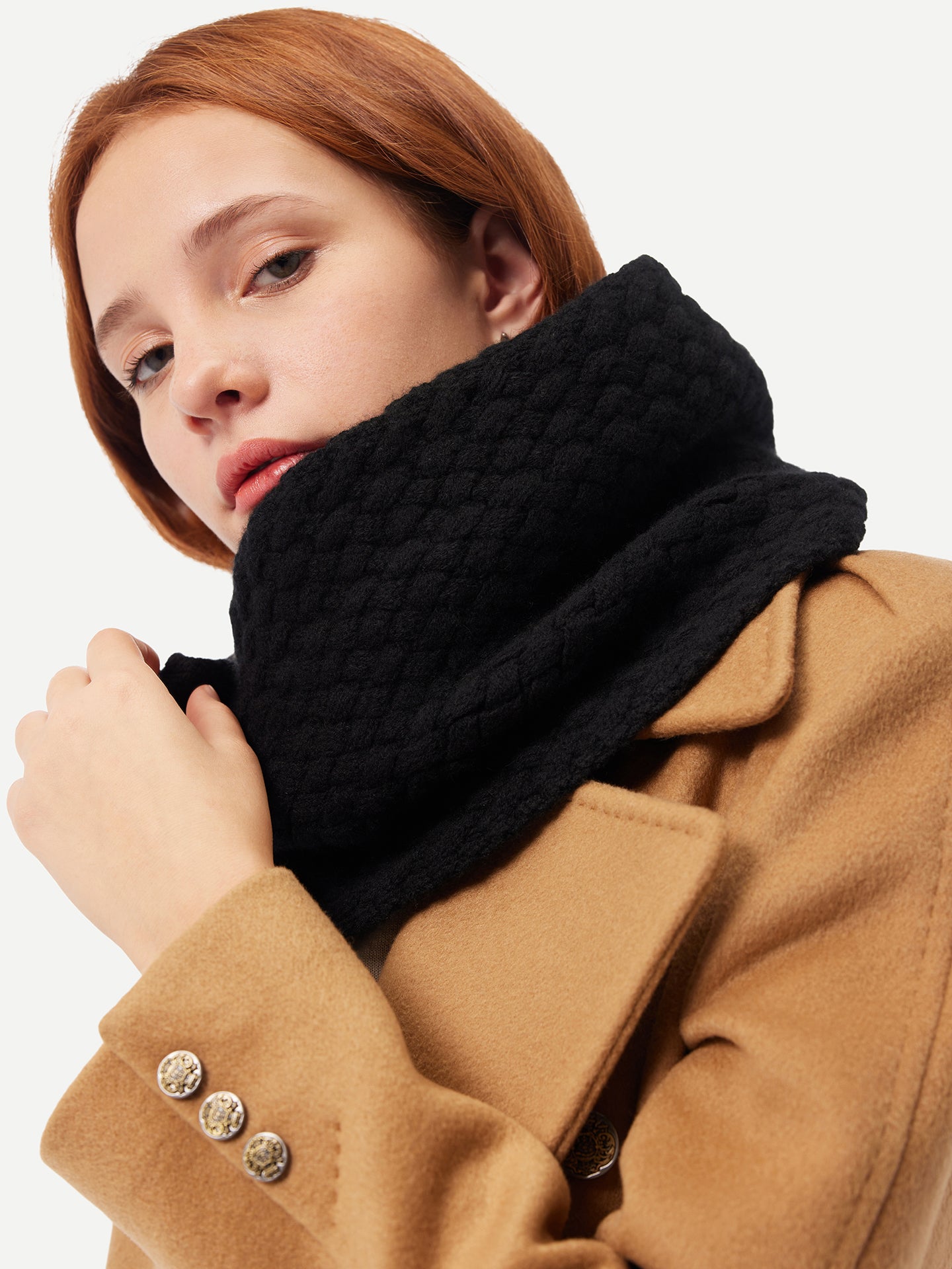 GOBI Cashmere - Cashmere Snood Black - Circular Fashion