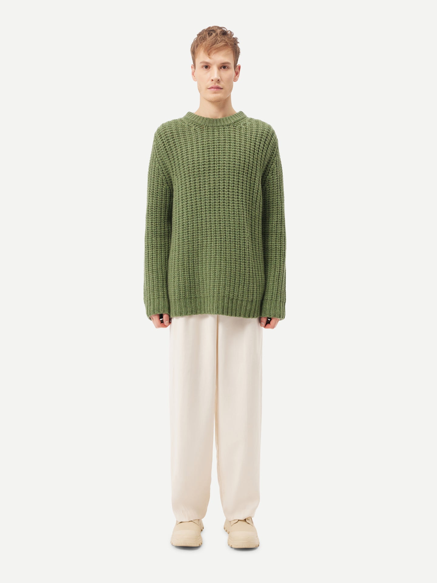 Regenerative-Cashmere Crewneck Sweater