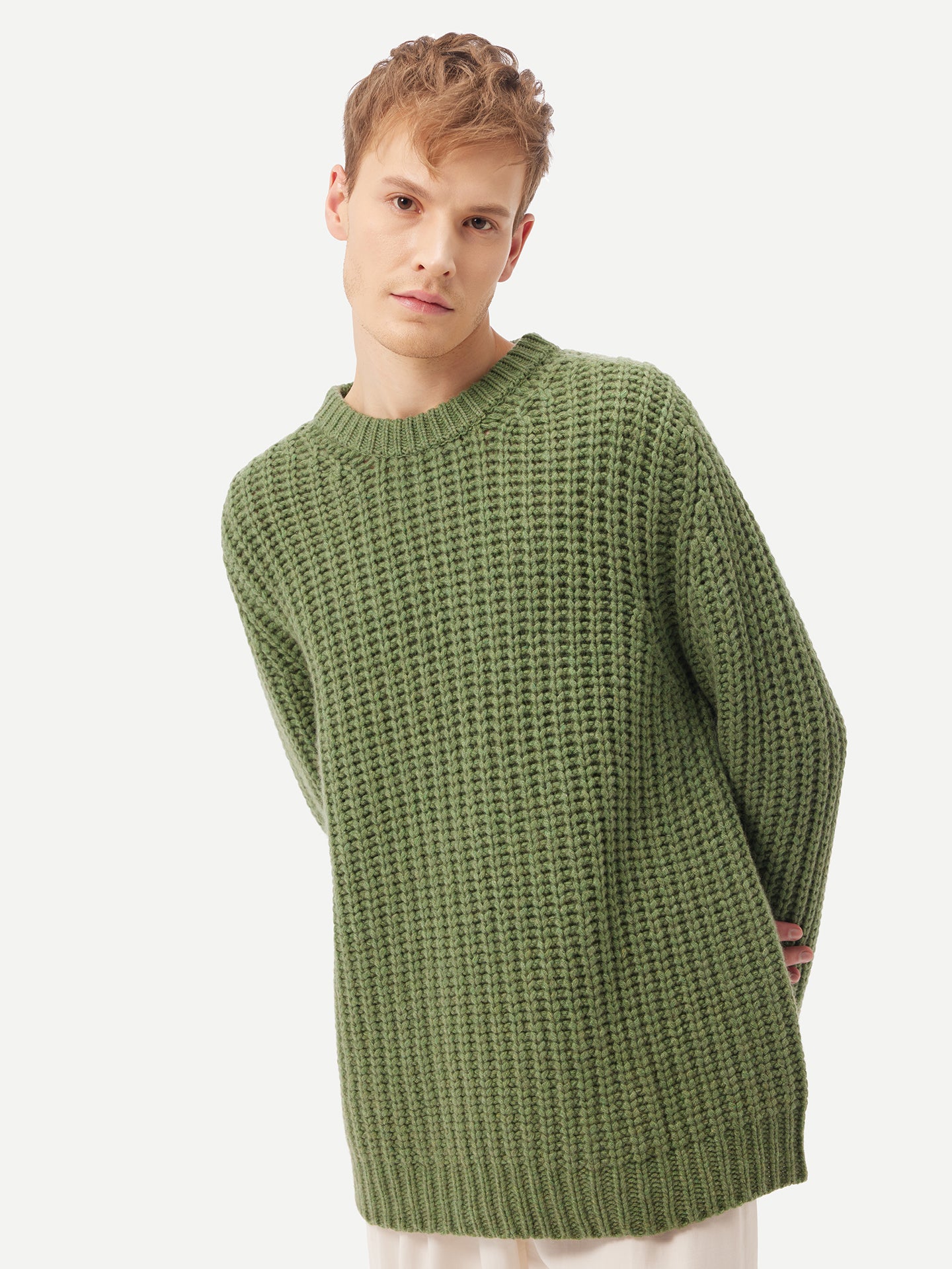 Regenerative-Cashmere Crewneck Sweater