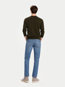 Timeless Crewneck Cashmere Jumper Capulet Olive - Gobi Cashmere #color_capulet-olive