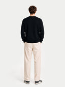 Essential Crewneck Cashmere Jumper Black - Gobi Cashmere