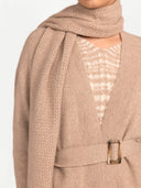 Unisex Organic Cashmere Scarf Warm Grey - Gobi Cashmere #color_warm-grey