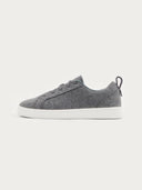 Unisex Cashmere Low Ankle Sneakers in Grey | GOBI UK #color_dim-gray
