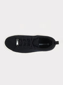 Unisex Cashmere Low Ankle Trainers in Black | GOBI UK #color_black