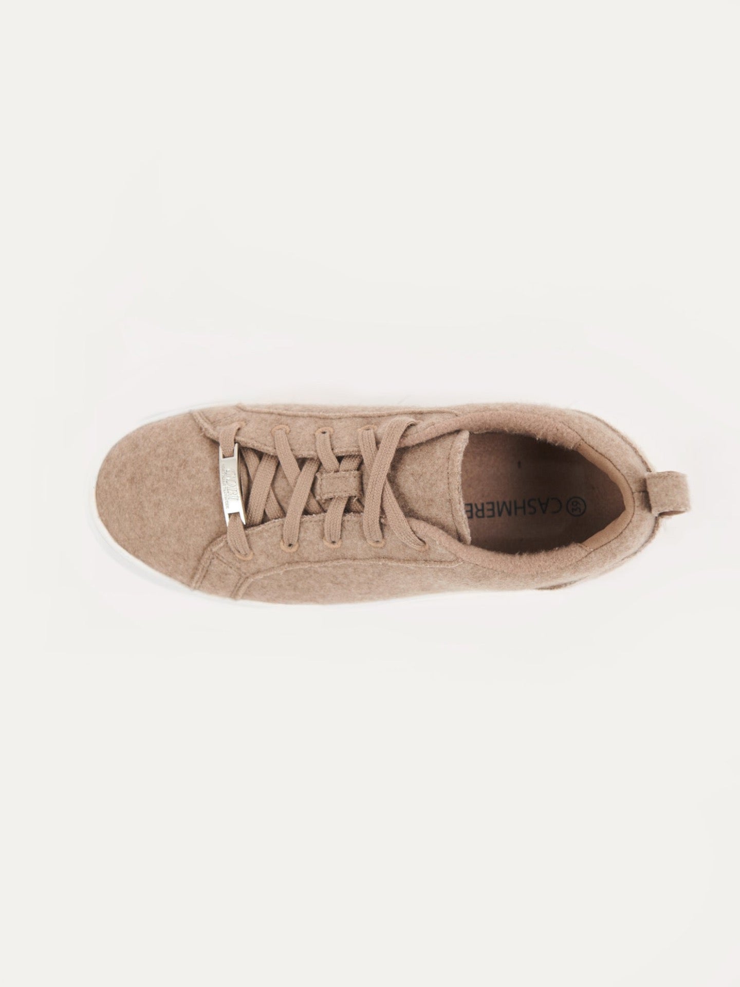 Unisex Cashmere Wool Trainers Taupe - Gobi Cashmere