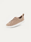 Unisex Cashmere Low Ankle Sneakers in Taupe | GOBI UK #color_taupe