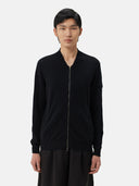 Luxury Men’s Cashmere Bomber in Black | GOBI UK #color_black