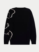 Cashmere Horse Jacquard Jumper Black - Gobi Cashmere