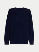 Cashmere Horse Intarsia Jumper Navy - Gobi Cashmere