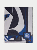 Cashmere Horse Jacquard Throw White - Gobi Cashmere