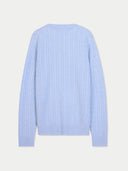 Cashmere Cable-Knit Jumper Light Blue - Gobi Cashmere