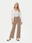 Organic Colour Cashmere Trousers Taupe - Gobi Cashmere